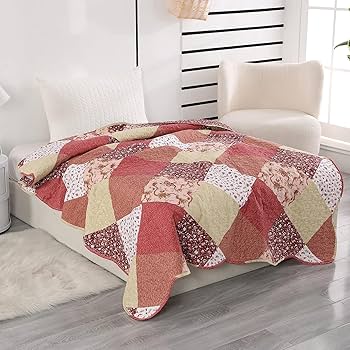 Amazon.com: Qucover Quilted Throw Blanket, 59x79 Inch